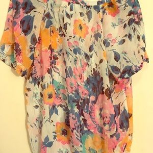 SECRET SALE SHEER FLOWER BLOUSE